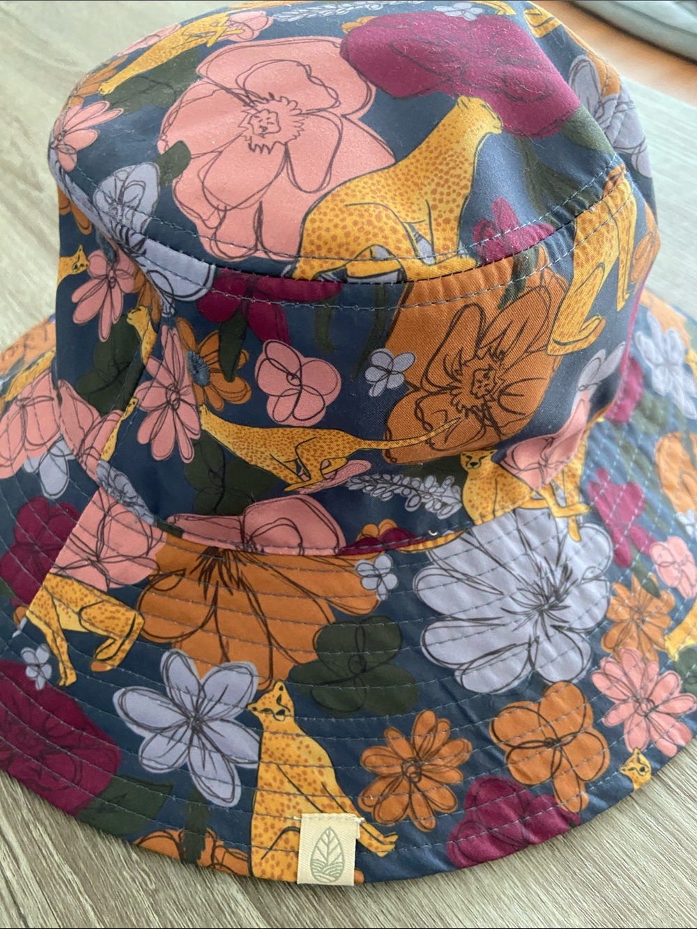 Quagga Green Label Floral & Cheetah Bucket Hat - Multicolor